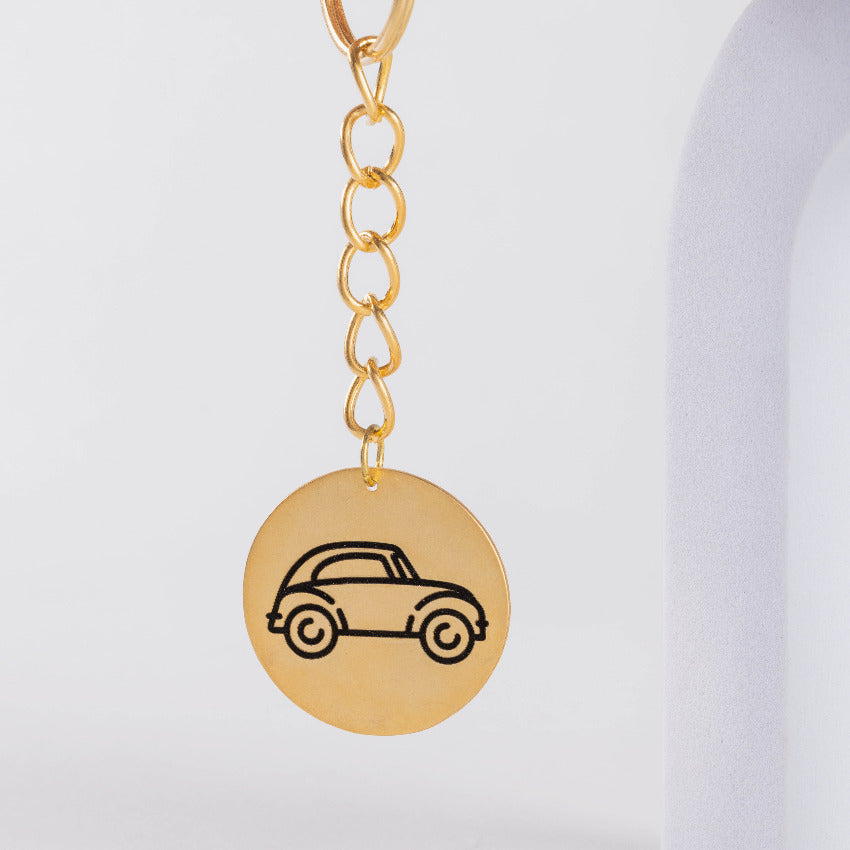 Car Engraving Keychain