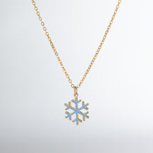 Load image into Gallery viewer, Enamel Snowflake eNcklace
