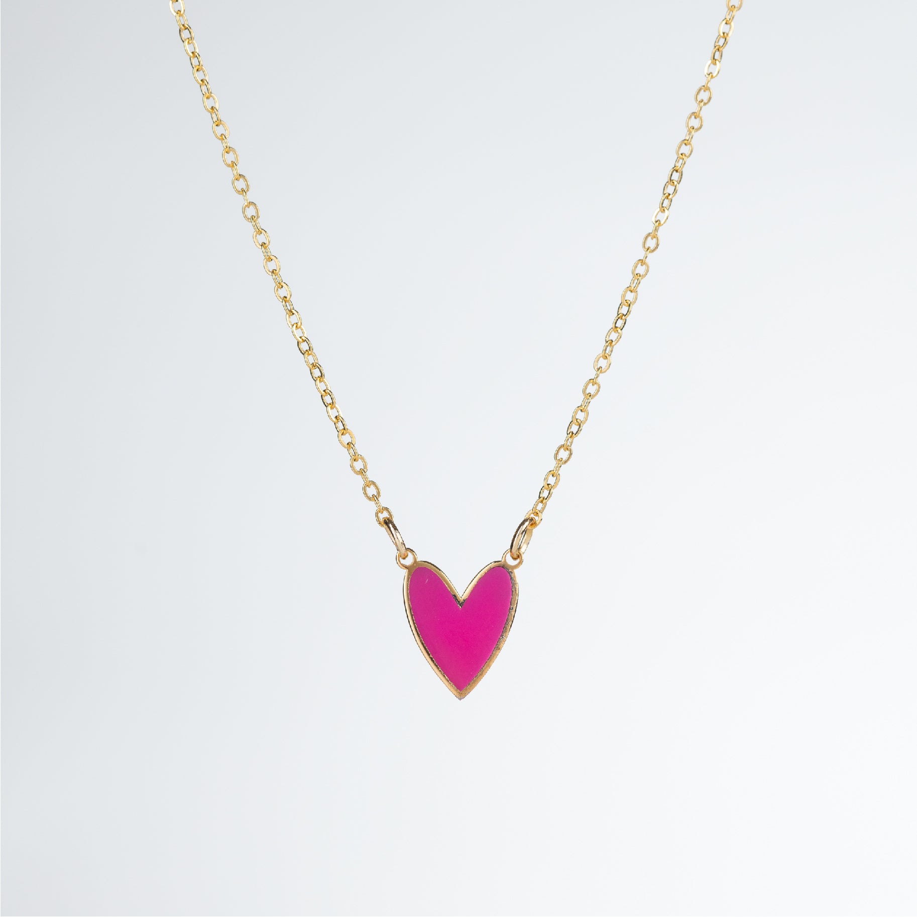 Enamel Heart Necklace