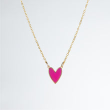 Load image into Gallery viewer, Enamel Heart Necklace
