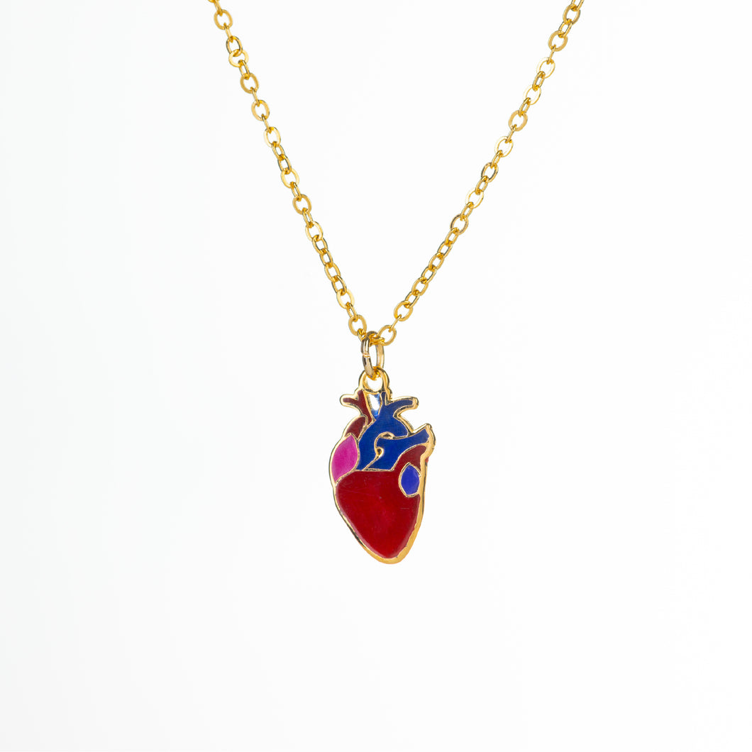 Enamel Heart necklace
