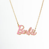 Barbie Enamel Necklace