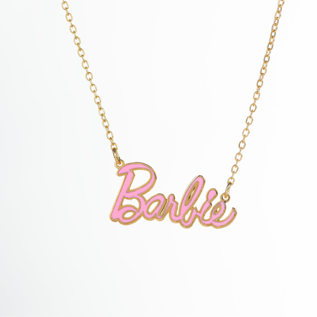 Barbie Enamel Necklace