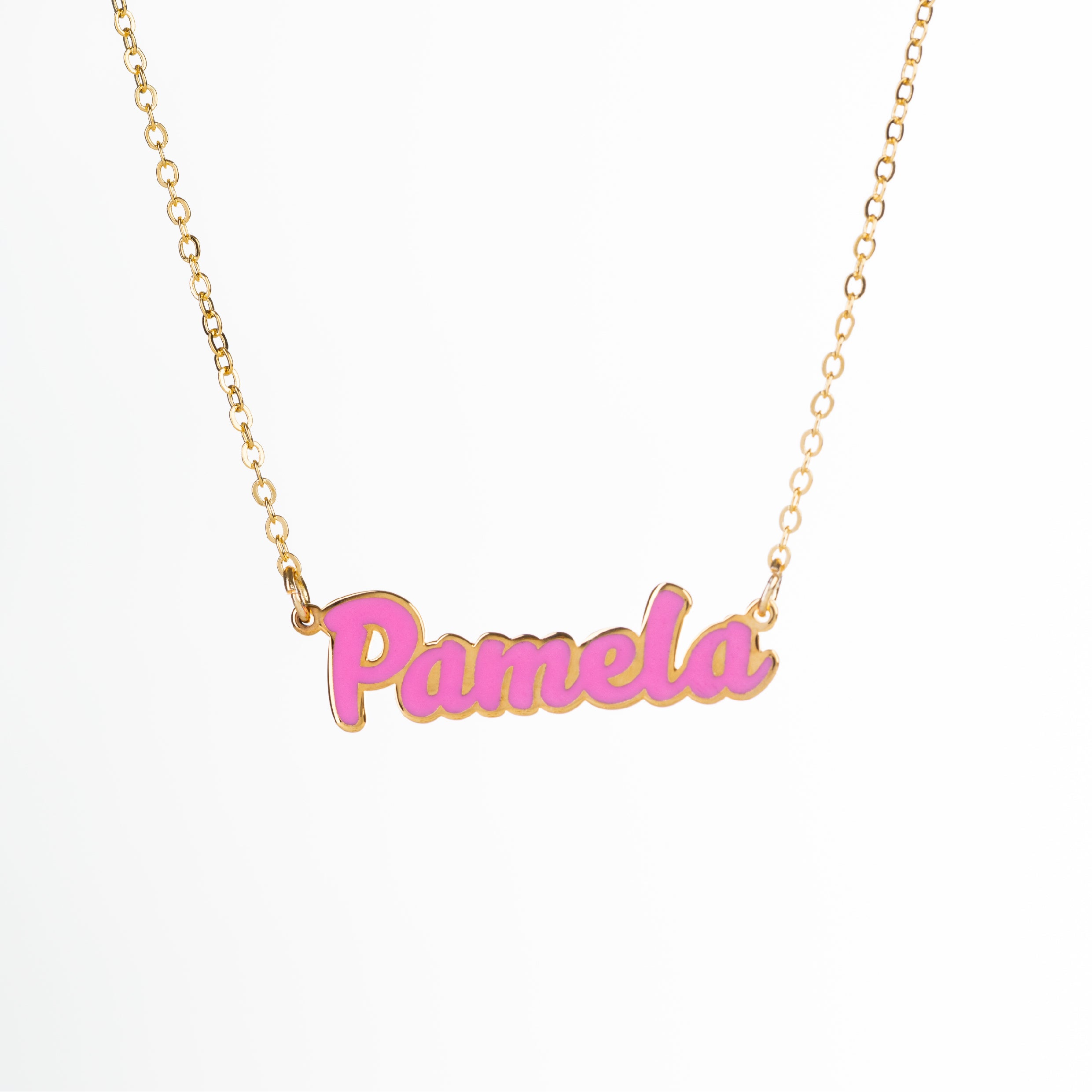 Name Enamel Necklace