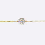 Enamel Snowflake Bracelet