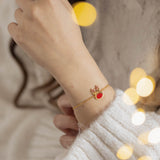 Enamel Deer bracelet