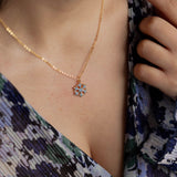 Enamel Snowflake eNcklace