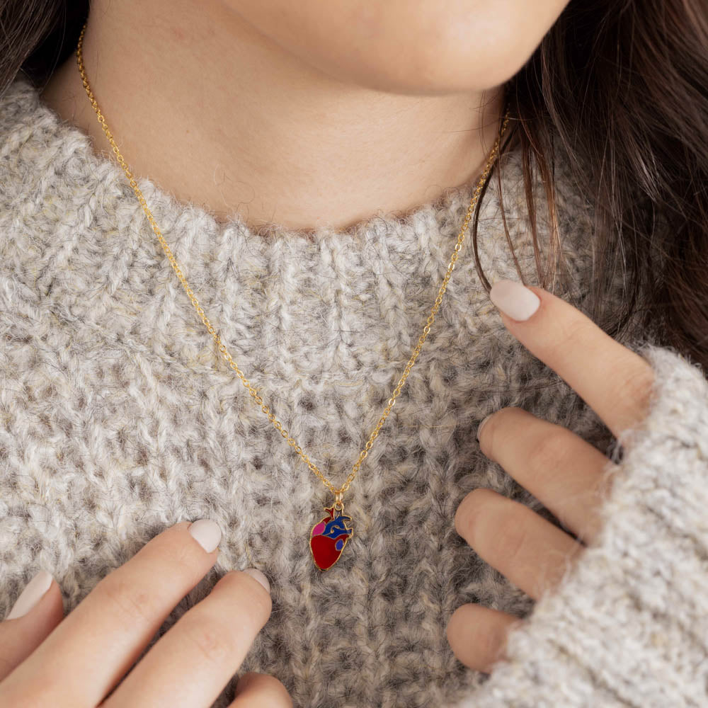 Enamel Heart necklace