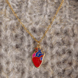 Enamel Heart necklace