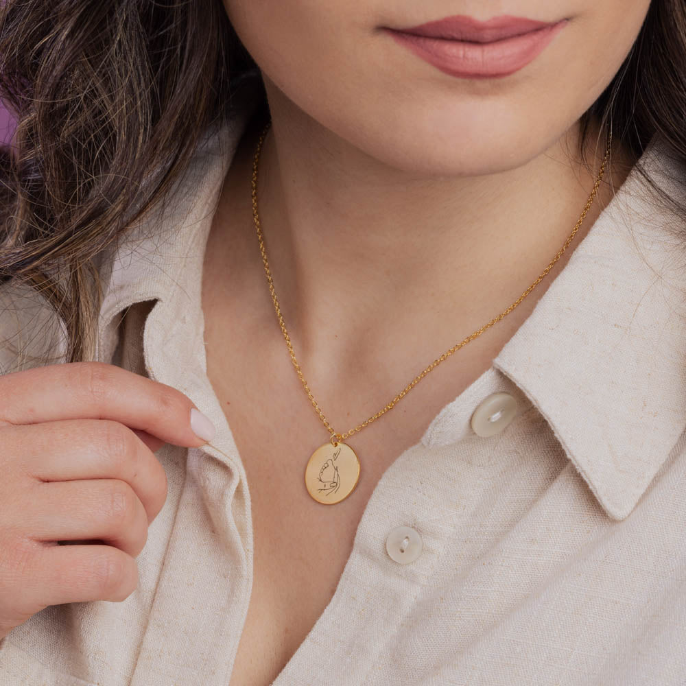 Newborn Foot Necklace