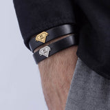 #1 Dad Leather Bracelet