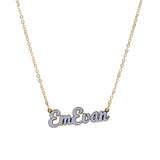 Mom Nickname Enamel Necklace