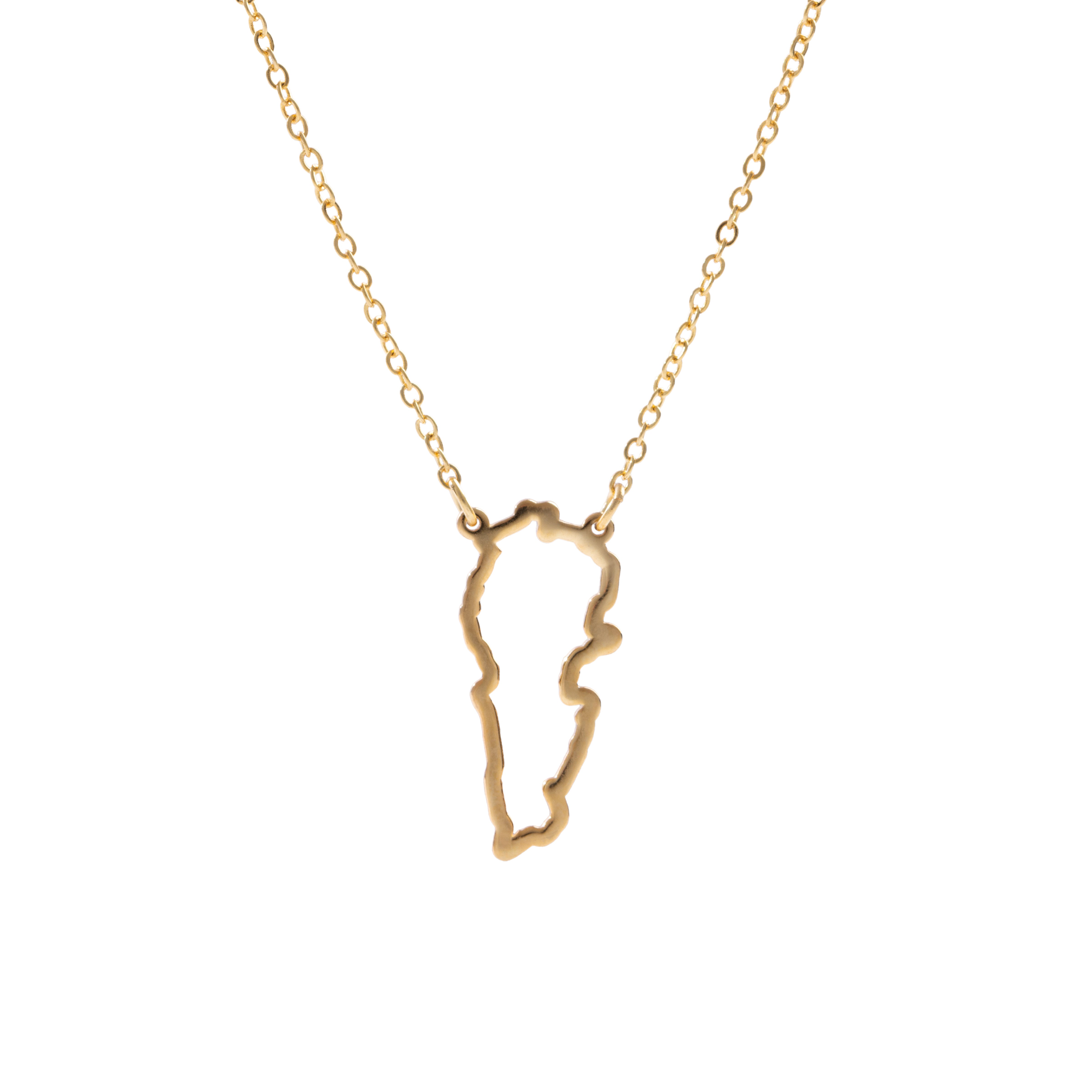 Lebanese Map Necklace