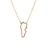 Lebanese Map Necklace