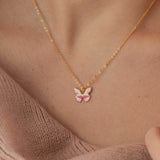 Butterfly Enamel Necklace