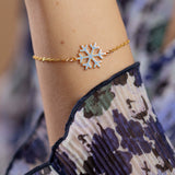 Enamel Snowflake Bracelet