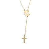 Cross / Virgin Marry Necklace