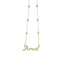 Load image into Gallery viewer, Name Necklace with beads
