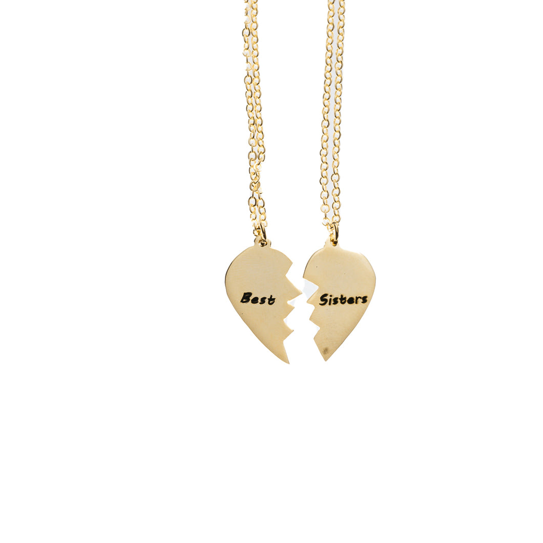 Engraving Hearts Necklaces / Per Pc
