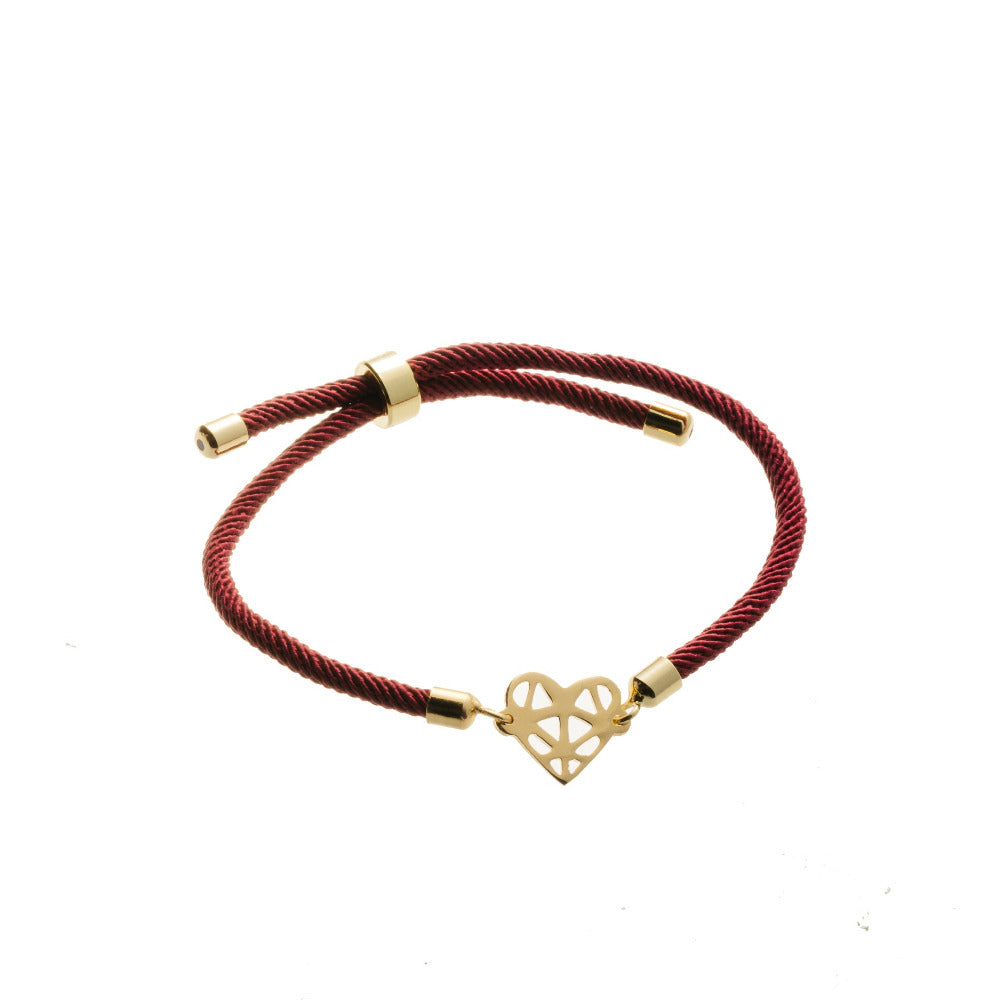Geometric Heart Bracelet