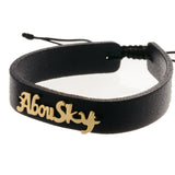 Dad Nickname Leather Bracelet