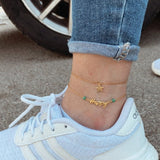 Happy & Star Anklet