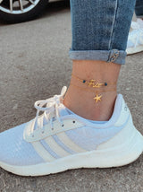 Free & Star Anklet