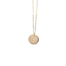 Load image into Gallery viewer, Heart Coin Necklace
