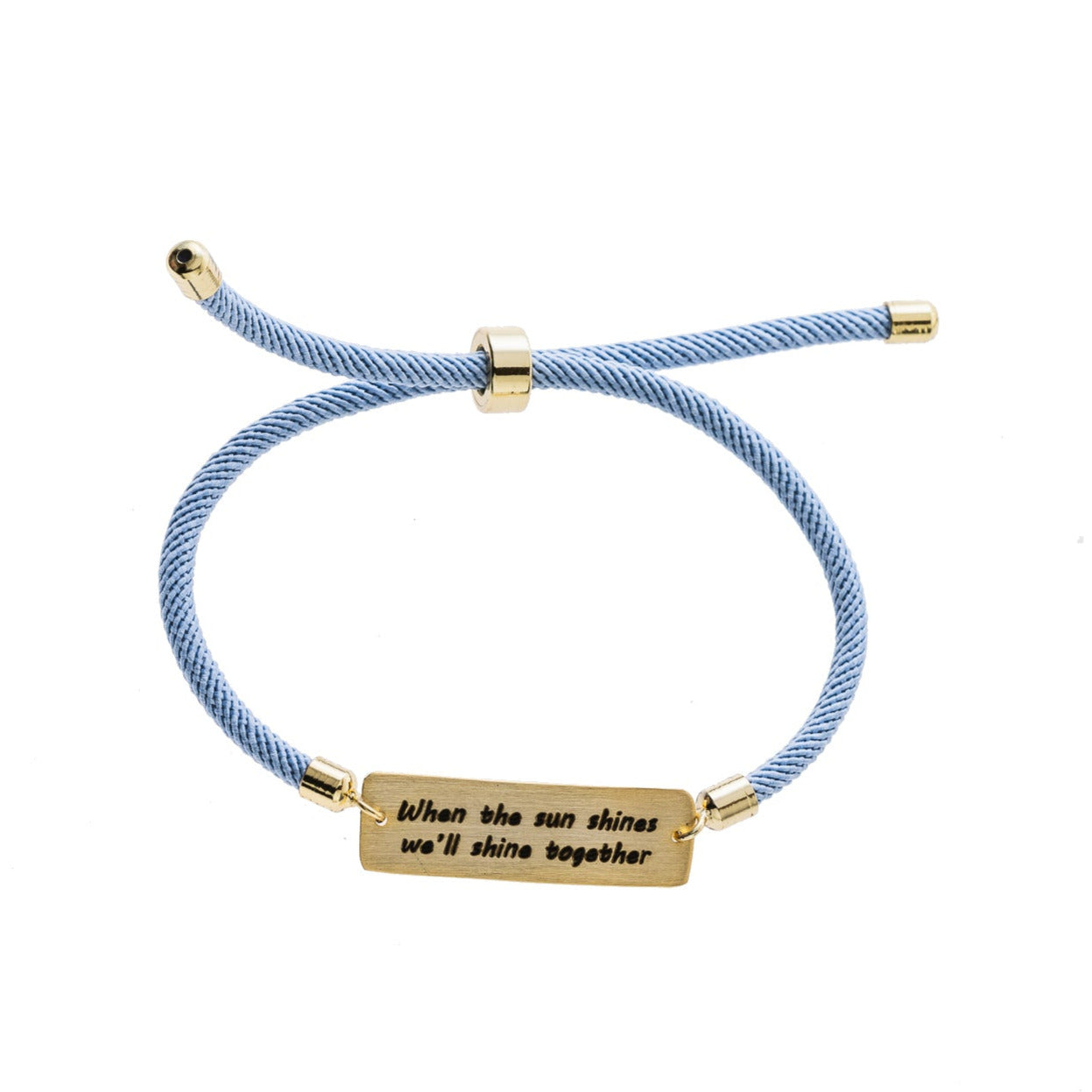 Friendship Engraving Phrase Bracelet