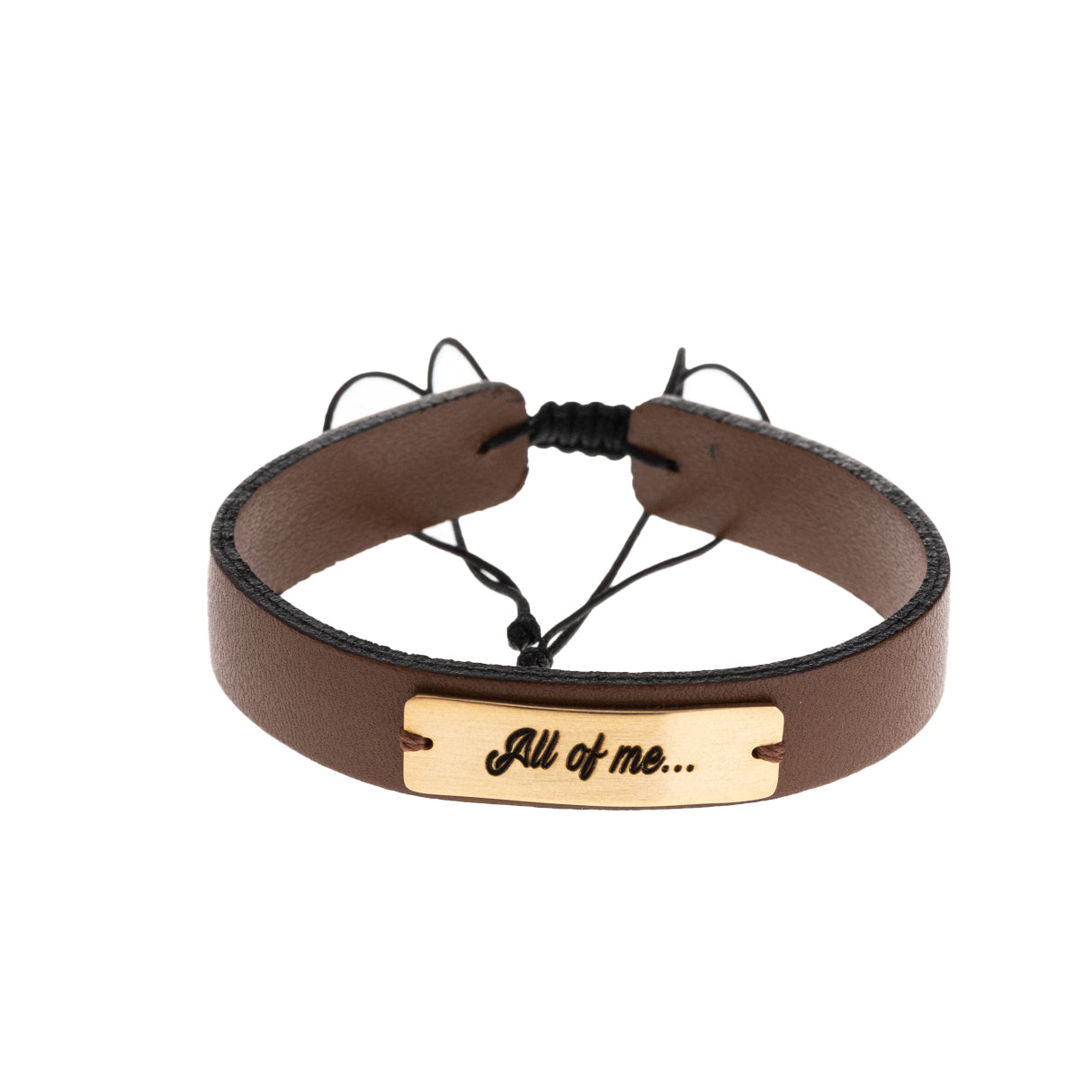 Song Lyrics Leather Bracelet