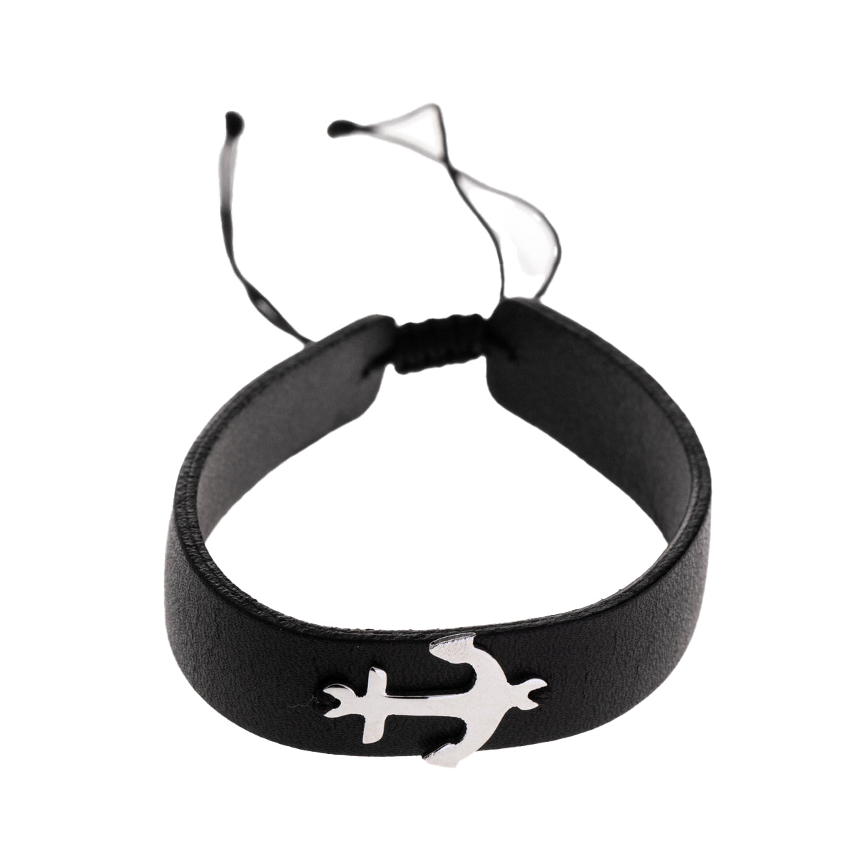 Anchor Leather Bracelet