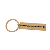 Positive Quote Keychain