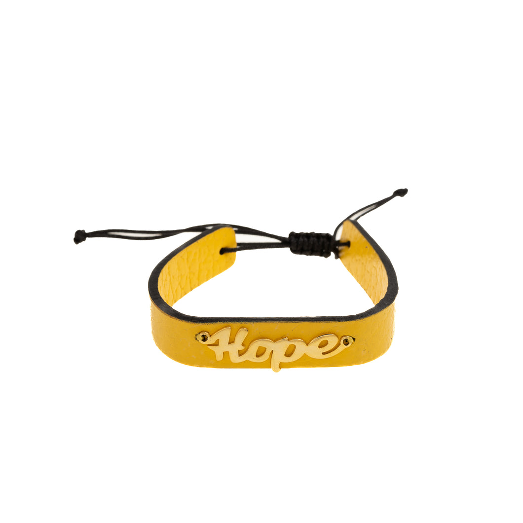 Hope Leather Bracelet