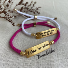 Load image into Gallery viewer, Mother Daughter engraving bracelets
